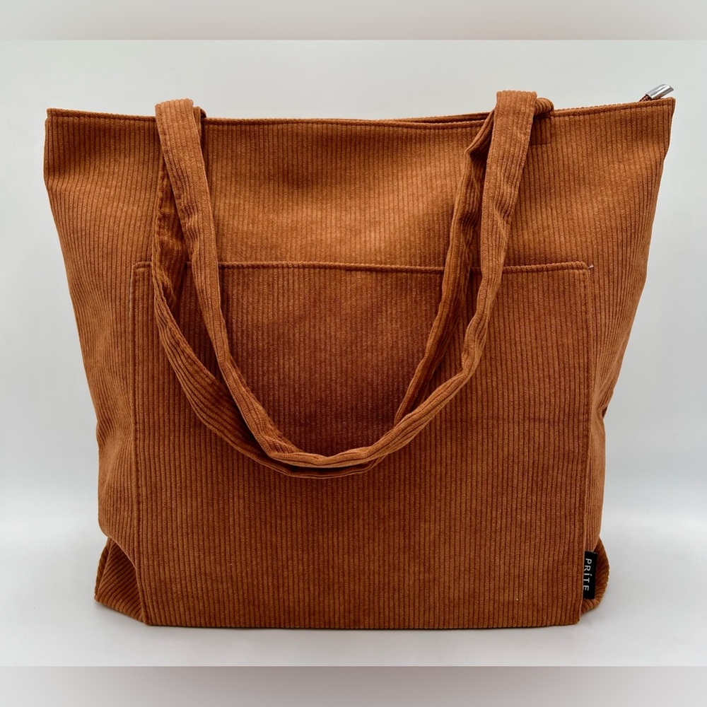 NWOT Prite corduroy Commuter/Shopper tote bag